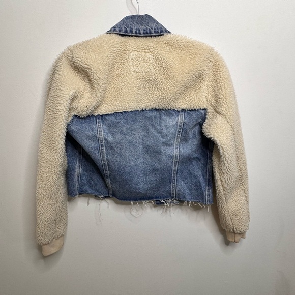 Abercrombie & Fitch Blue and Cream Jean Jacket - Picture 3 of 5